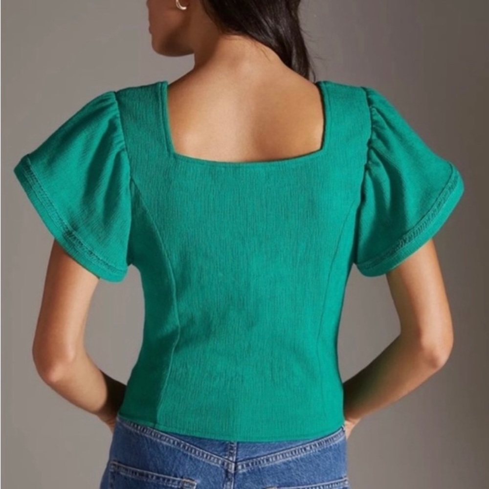 Anthro Dolan Green Top - Picture 2 of 4
